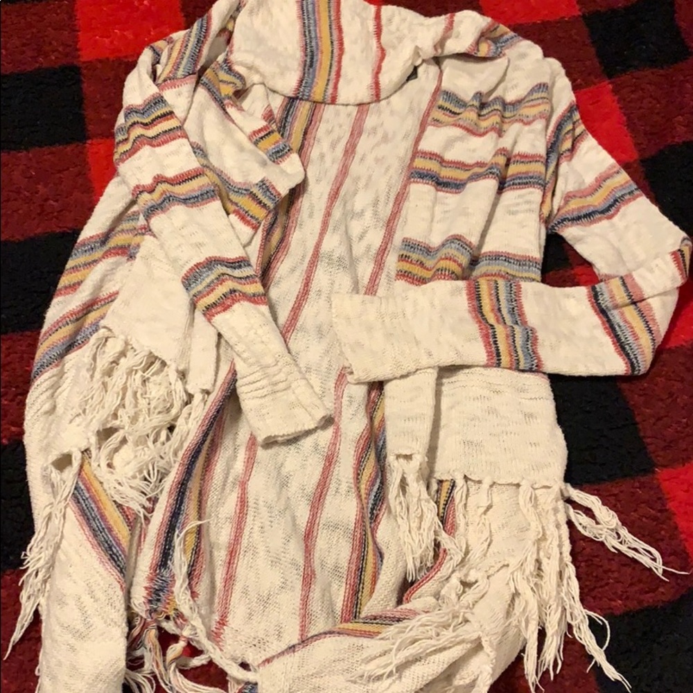 Forever 21 Fringe Cardigan